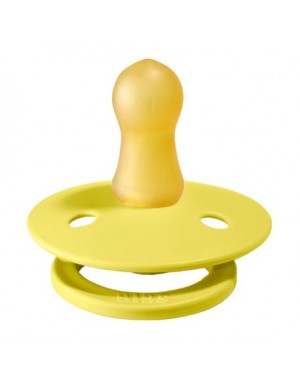 BIBS Colour, Maat 1 (0-6 maanden), Rond - Latex, Speen met naam