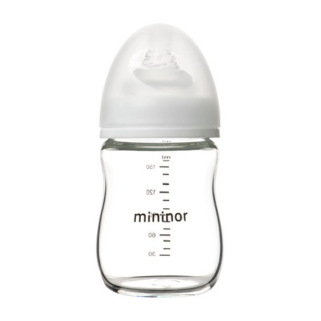 Mininor, Biberon en verre, 160 ml