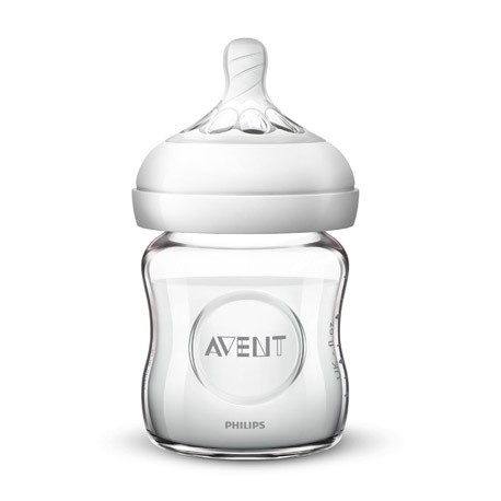 Philips Avent, Natural glazen babyfles, Transparant, Leeftijd 0m + Philips Avent, Natural glazen babyfles, Transparant, Leeftijd 0m +