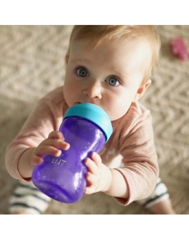 Philips Avent, Drinkbeker met bijtbestendige tuit,  Paars/blauw, Leeftijd 9m+