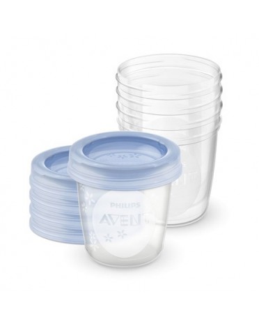 Philips Avent, Beker voor het bewaren van moedermelk, 5 stuks met deksels
