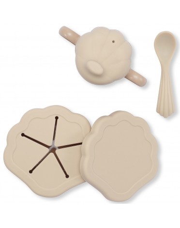 Konges Sløjd, Set coquillage, Set vaisselle 3 pièces Shell, Disponible en différentes versions