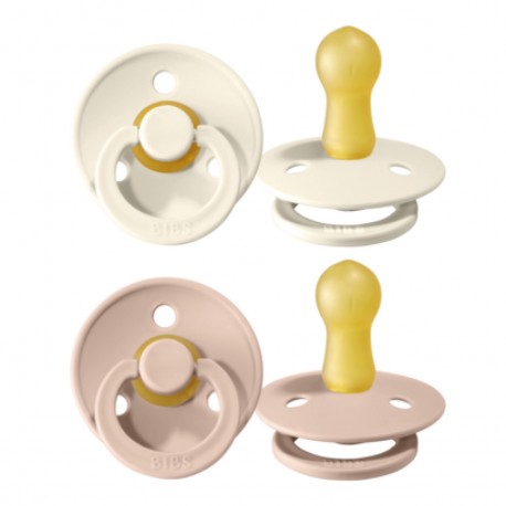 BIBS Colour - 2 stuks, Maat 2 (6+ maanden), Rond - Latex BIBS Colour - 2 stuks, Maat 2 (6+ maanden), Rond - Latex