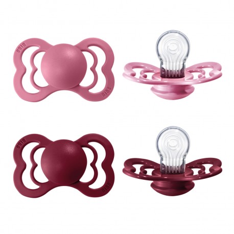 BIBS Supreme - Lot de 2,  Taille 2 (6+ mois), Anatomique - Silicone