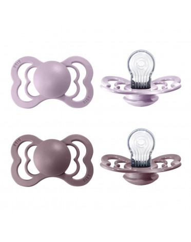 BIBS Supreme - 2 stuks,  Maat 2 (6+ m), Symmetrisch - Silicone