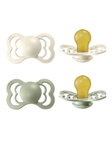 BIBS Supreme - Lot de 2,  Taille 2 (6+ mois), Anatomique - Latex,