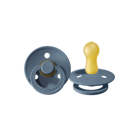 BIBS Colour - Lot de 2, Taille 2 (6+ mois), Arrondi - Latex