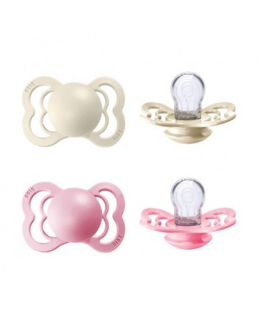 BIBS Supreme - Lot de 2,  Taille 1 (0-6 mois), Anatomique - Silicone,