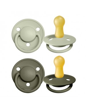 BIBS De Lux - 2 stuks,  Maat 2 (6+ m.),  Rond - Latex
