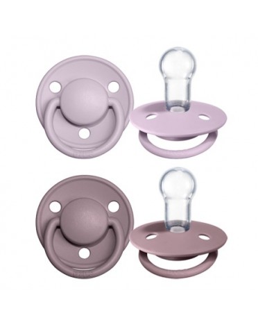BIBS De Lux - 2 stuks,  One size (0-36 m.), Rond - Silicone