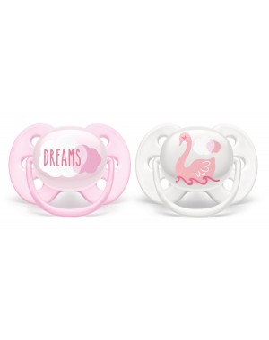 Philips Avent, Fopspeen 0-6 maanden,Ultra Soft ,Symmetrisch - Silicone