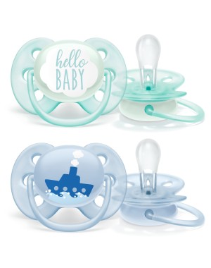 PHILIPS AVENT Ultra Soft, Fopspeen 0-6 maanden, Symmetrisch - siliconen