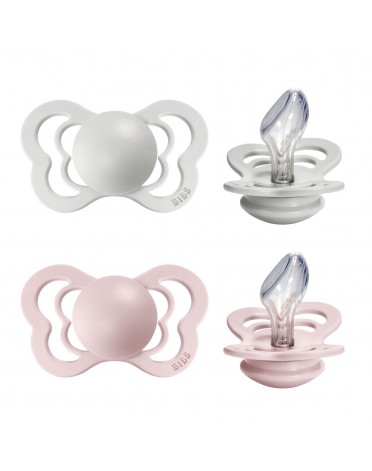 BIBS Couture - 2 stuks,  Maat 2 (6+ m), Orthodontisch - Silicone,