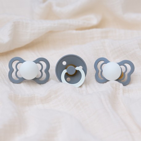 Bibs Couture Night Glow,  Taille 1 (0-6 mois), Physiologique - Silicone