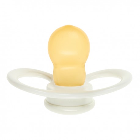 ESSKA Happy,  Maat 2 (6+ m),  Symmetrisch - Latex, Speen met naam , 5-pack