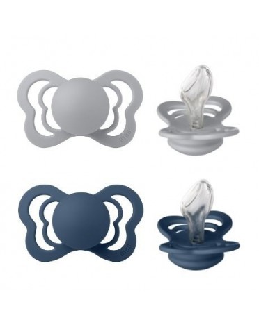 BIBS Couture - 2 stuks,  Maat 2 (6+ m), Orthodontisch - Silicone,