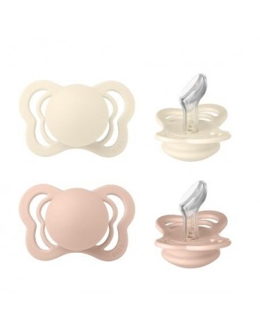 BIBS Couture - Lot de 2,  Taille 1 (0-6 mois), Physiologique  – Silicone