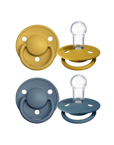 BIBS De Lux Night - 2 stuks,  One size (0-36 m.), Rond - Silicone
