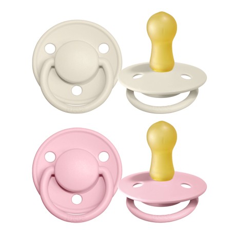BIBS De Lux Night - 2 stuks,  Maat 2 (6+ m.),  Rond - Latex