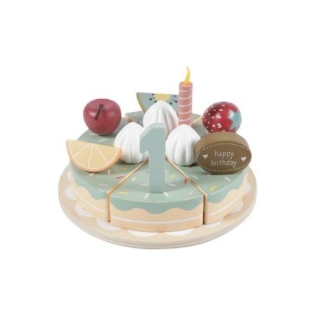 LITTLE DUTCH,  Gâteau d’anniversaire,  24 pièces, Différentes couleurs
