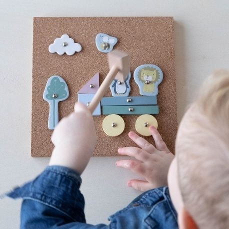 LITTLE DUTCH,  Kunst bouwpakket - Kurk, Kleurrijk