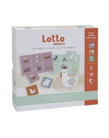 LITTLE DUTCH,  Loto animaux - Carton, Little Goose, Multicolore