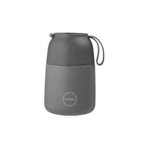 Aya&Ida,  Food’ie Lunch Box, 500 ml, Dark Grey
