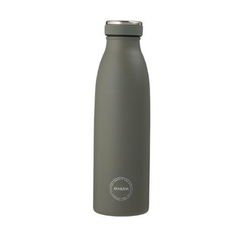 Aya&Ida,  Drinking Bottle, Gourde avec couvercle, 500 ml,  Tropical Green