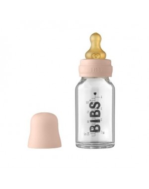 BIBS Baby Glazen Fles, Complete set 110 ml.