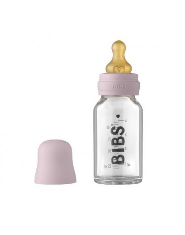 BIBS Baby Glazen Fles, Complete set 110 ml.