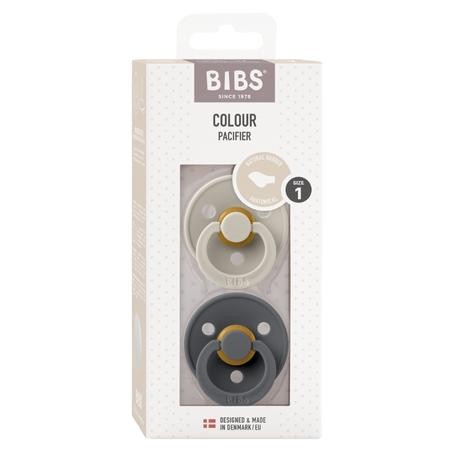 BIBS Colour 2 stuks,  Maat 1 (0-6m), Orthodontisch - Latex