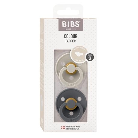 BIBS Colour 2 stuks, Maat 2 (6+m), Orthodontisch - Latex