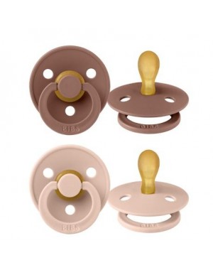 BIBS Colour 2 stuks,  Maat 1 (0-6m), Symmetrisch - Latex