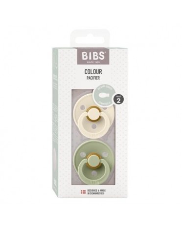 BIBS Colour 2 stuks, Maat 2 (6+m), Symmetrisch - Latex