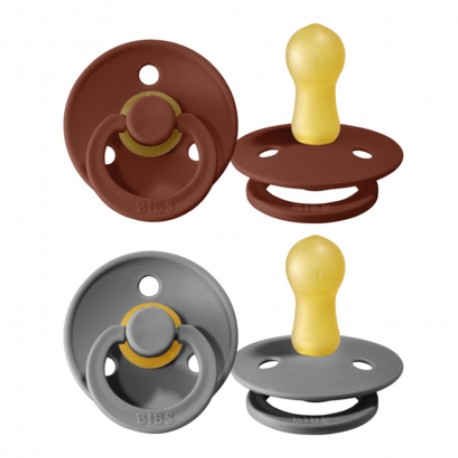 BIBS Colour - 2 stuks, Maat 2 (6+ maanden), Rond - Latex
