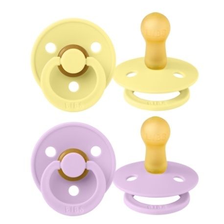 BIBS Colour - 2 stuks, Maat 2 (6+ maanden), Rond - Latex