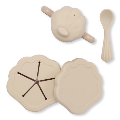 Konges Sløjd, Set coquillage, Set vaisselle 3 pièces, Shell, Disponible en différentes versions Konges Sløjd, Set coquillage, Set vaisselle 3 pièces, Shell, Disponible en différentes versions