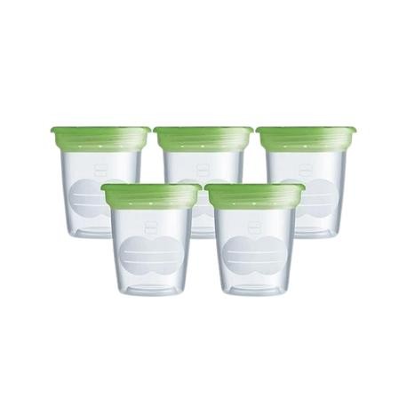 MAM, 5 Solutions pour le stockage du lait, Gobelets de stockage, Transparent