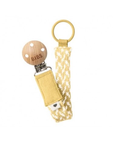 BIBS Paci vlecht,  Speenkoord, Pale Butter / Ivory