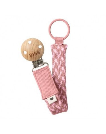 BIBS Paci vlecht,  Speenkoord, Dusty Pink / Baby Pink