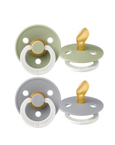 BIBS Colour 2 stuks,  Maat 1 (0-6m), Orthodontisch - Latex
