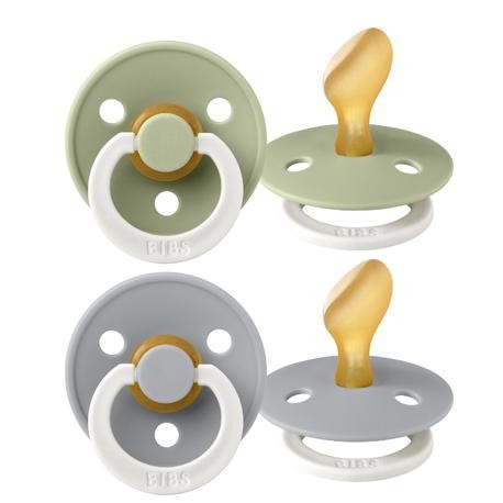 BIBS Colour 2 stuks, Maat 2 (6+m), Orthodontisch - Latex