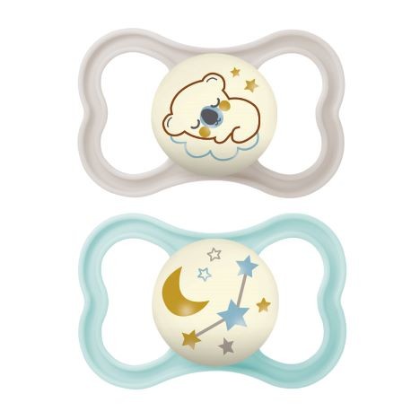 MAM Air Night 2 unites, Taille 2 (6-16m), Anatomique - Silicone