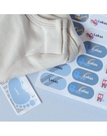 74 naamstickers - Gemengd pakket