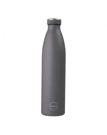 Aya&Ida,  Drinkfles, Drinkfles met deksel, 1000 ml, Dark Grey