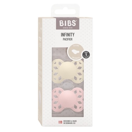 BIBS Infinity lot de 2, Size 1 (0-6 m), Physiologique - Silicone
