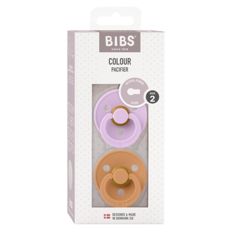 BIBS Colour - 2 stuks, Maat 2 (6+ maanden), Rond - Latex