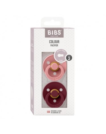 BIBS Colour - Lot de 2, Taille 2 (6+ mois), Arrondi - Latex