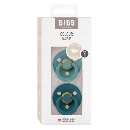 BIBS Colour 2 stuks,  Maat 1 (0-6m), Orthodontisch - Latex