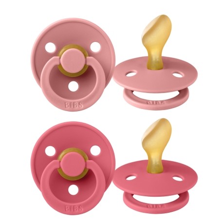 BIBS Colour 2 stuks, Maat 2 (6+m), Orthodontisch - Latex